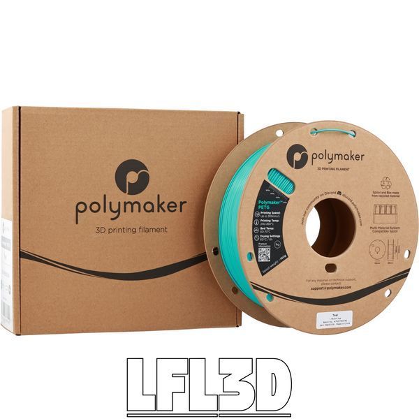 Polymaker&trade; PETG Teal, 1 кг &mdash; бірюзовий філамент, пластик для 3д-друку PB05009 фото
