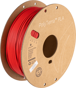 Filament, plastic for 3D printing Polymaker PolyTerra™ Dual PLA, Shadow Red (Black-Red), 1 kg