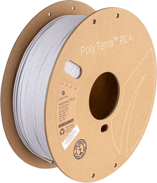 Filament, plastic for 3D printing Polymaker PolyTerra™ Marble PLA, Marble White, 1 kg