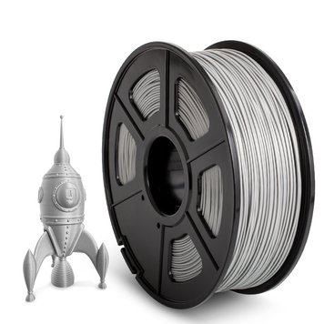 Filament, plastic for 3D printing SUNLU ABS, Silver, 1 kg