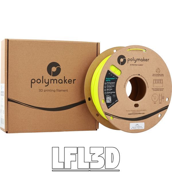 Polymaker™ PETG Lime, 1 кг — лаймовий філамент, пластик для 3д-друку PB05015 фото Polymaker™ PETG Lime, 1 кг — лаймовий філамент, пластик для 3д-друку PB05015 фото