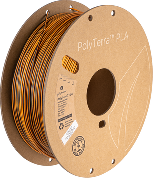 Filament, plastic for 3D printing Polymaker PolyTerra™ Dual PLA, Shadow Orange (Orange-Black), 1 kg