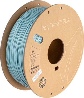 Polymaker PolyTerra™ Marble PLA, Marble Slate Grey, 1 кг — бірюзовий з вкрапленнями філамент, пластик для 3д-друку PM70942 фото