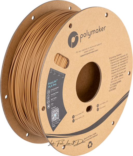 Polymaker PolyLite™ PLA Pro, Army Beige, 1 кг — філамент, пластик для 3д-друку PA07027 фото