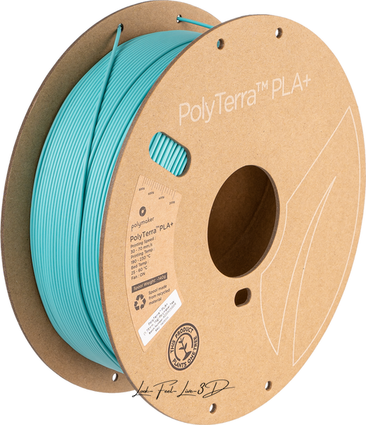 Polymaker PolyTerra™ PLA+, Polymaker Teal, 1 кг — філамент, пластик для 3д-друку PA05004 фото