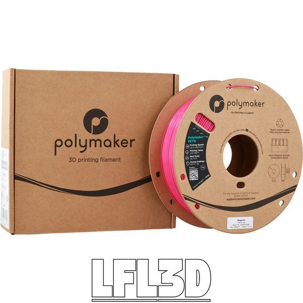 Polymaker&trade; PETG Magenta, 1 кг &mdash; рожевий філамент, пластик для 3д-друку PB05017 фото