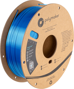 Filament, plastic for 3D printing Polymaker PolyLite™ Dual Silk PLA, Beluga (Silk Sliver / Silk Blue), 1 kg