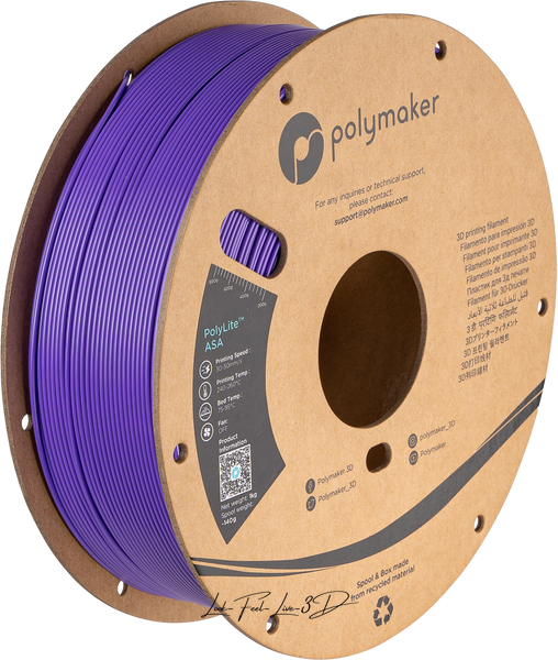Polymaker PolyLite™ ASA, Purple, 1 кг — філамент, пластик для 3д-друку PF01008 фото