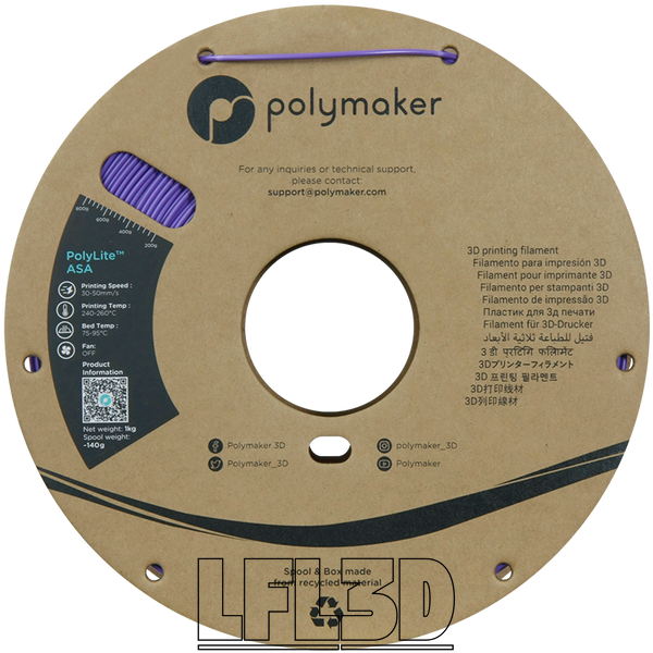 Polymaker&trade; ASA, Purple, 1 kg PF01008 photo